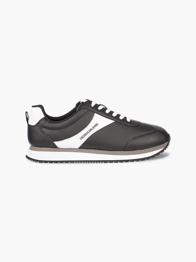 Calvin Klein Cipők HU982337 | Calvin Klein Bőr Férfi Sportcipő Fekete